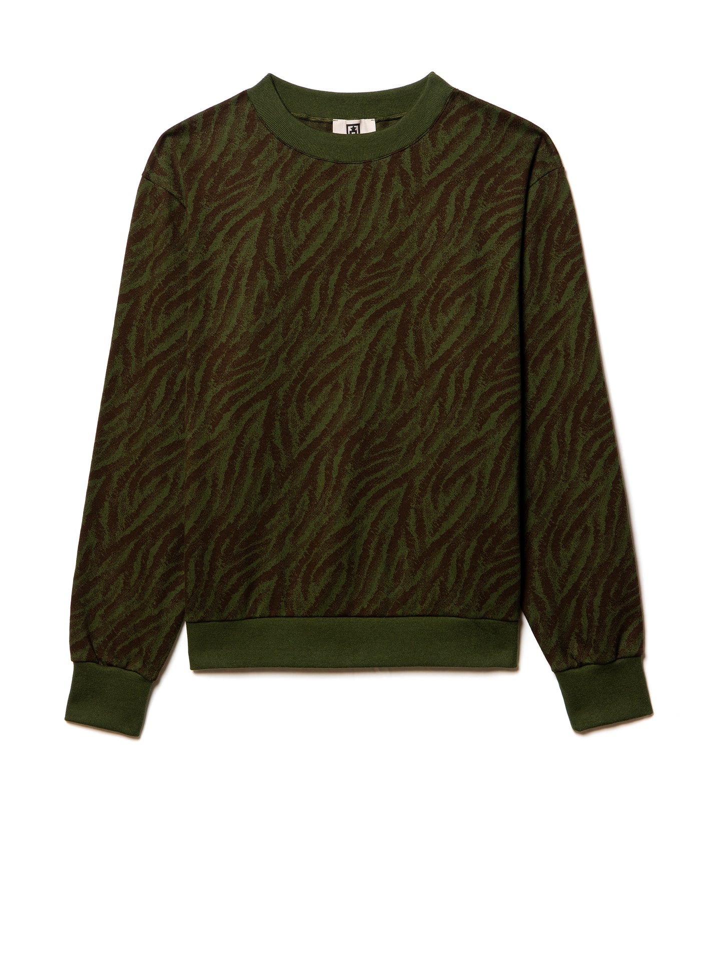 Zebra Camouflage Knitted Pullover