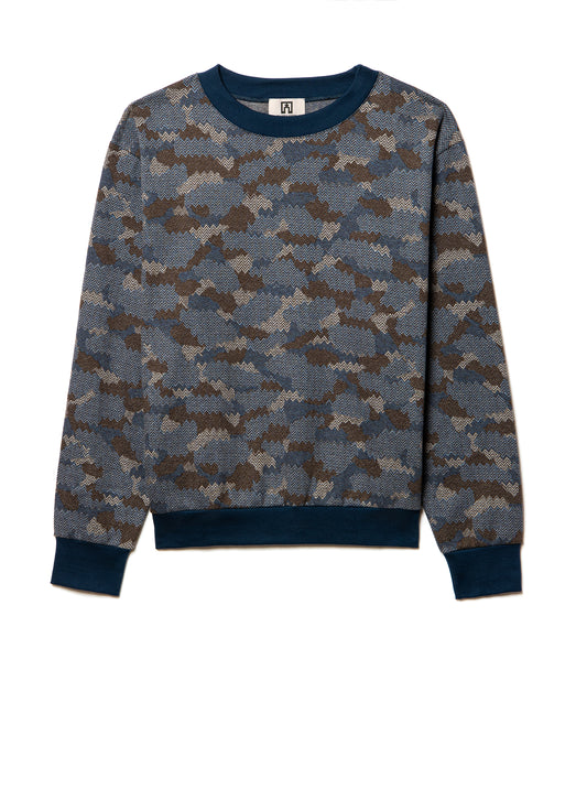 Jungle Camouflage Knitted Pullover