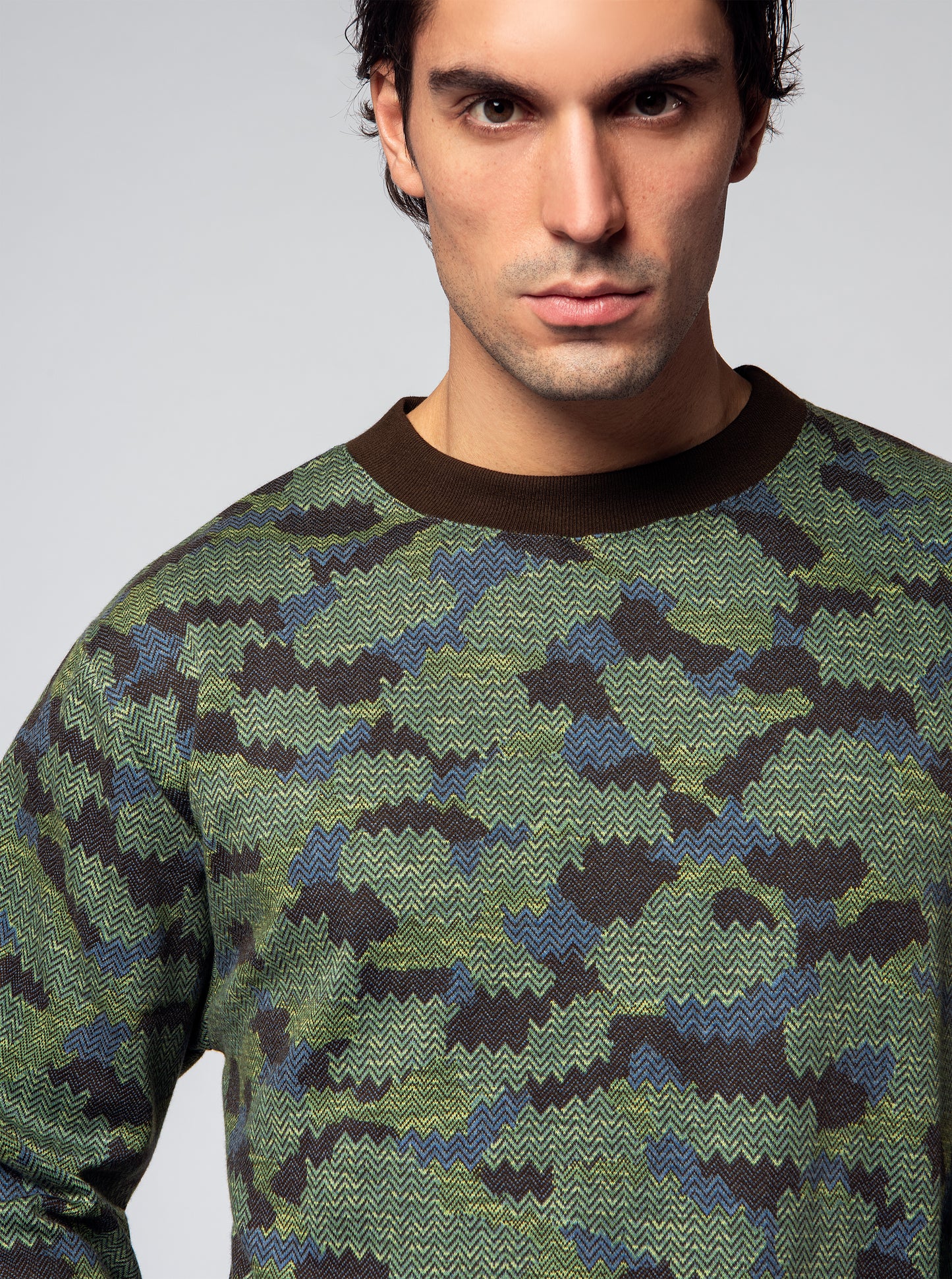 Jungle Camouflage Knitted Pullover